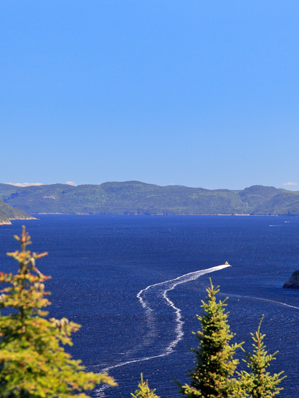Paysage montrant le Fjord du Saguenay