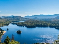 vue paysage d'un plan d'eau